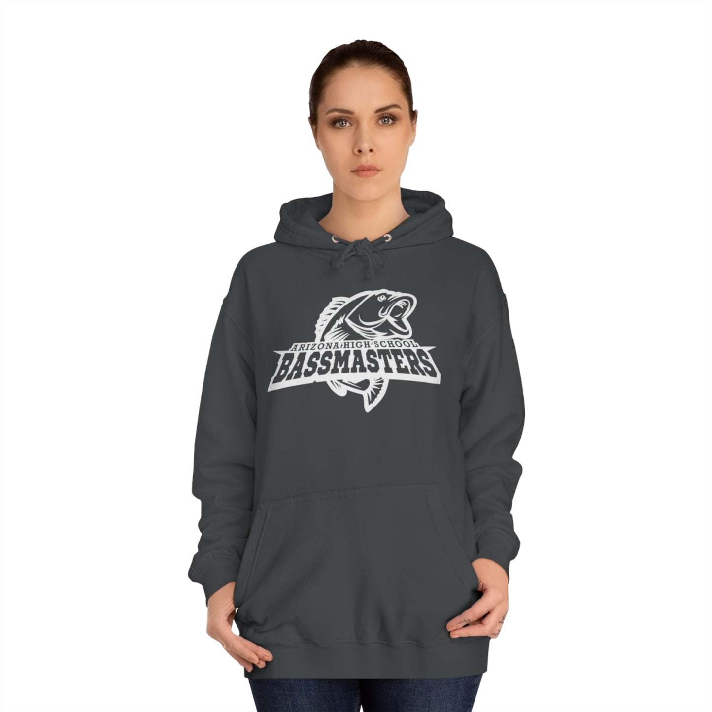 CUSTOM - Junior Bassmasters High School Adult Hoodie - White Logo