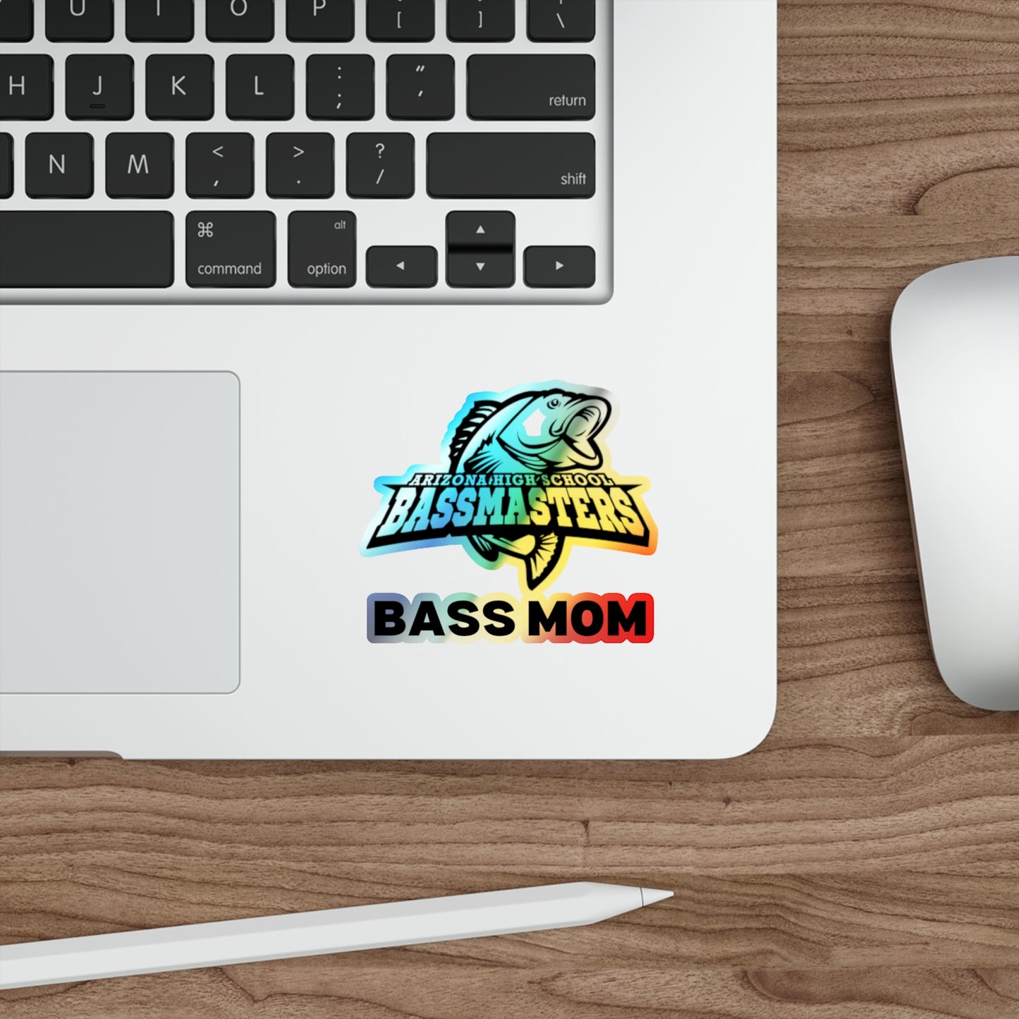 Holographic Die-cut Stickers - Junior Bassmasters High School - BASS MOM