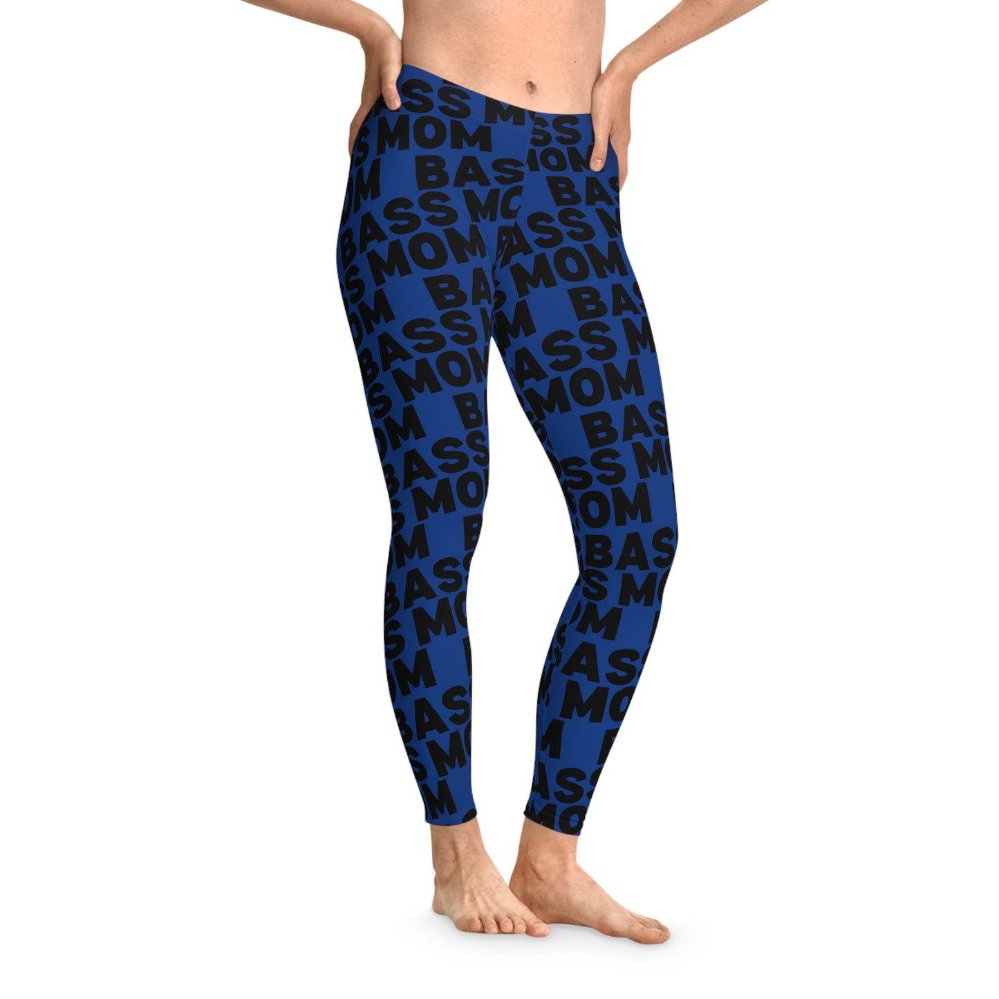 Junior Bassmasters - BASS MOM - Stretchy Leggings (Royal)