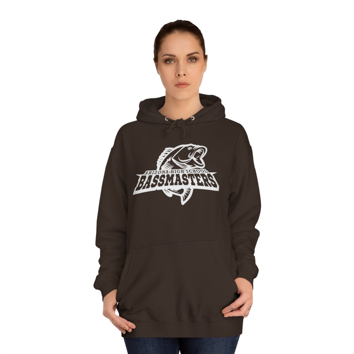 CUSTOM - Junior Bassmasters High School Adult Hoodie - White Logo