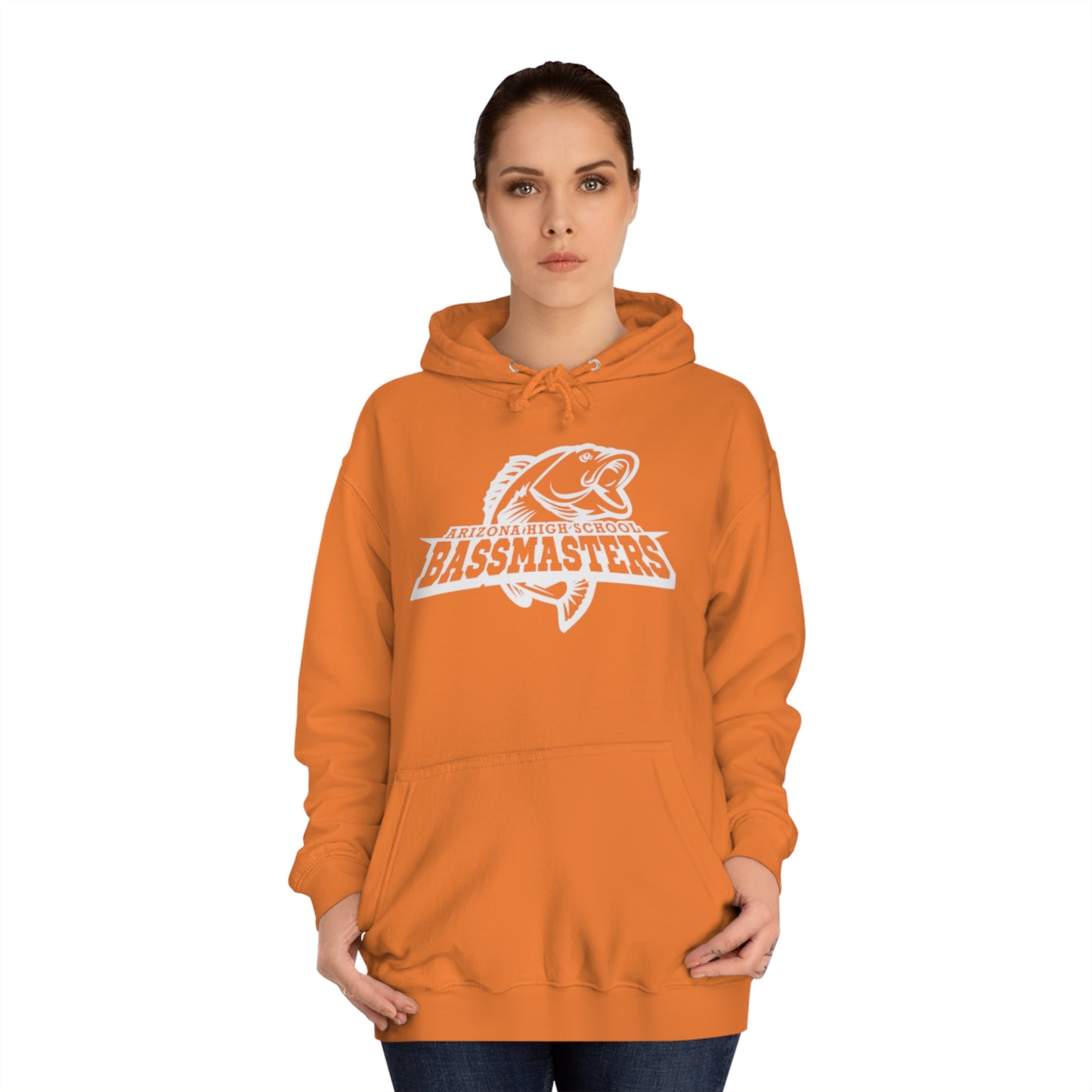 CUSTOM - Junior Bassmasters High School Adult Hoodie - White Logo