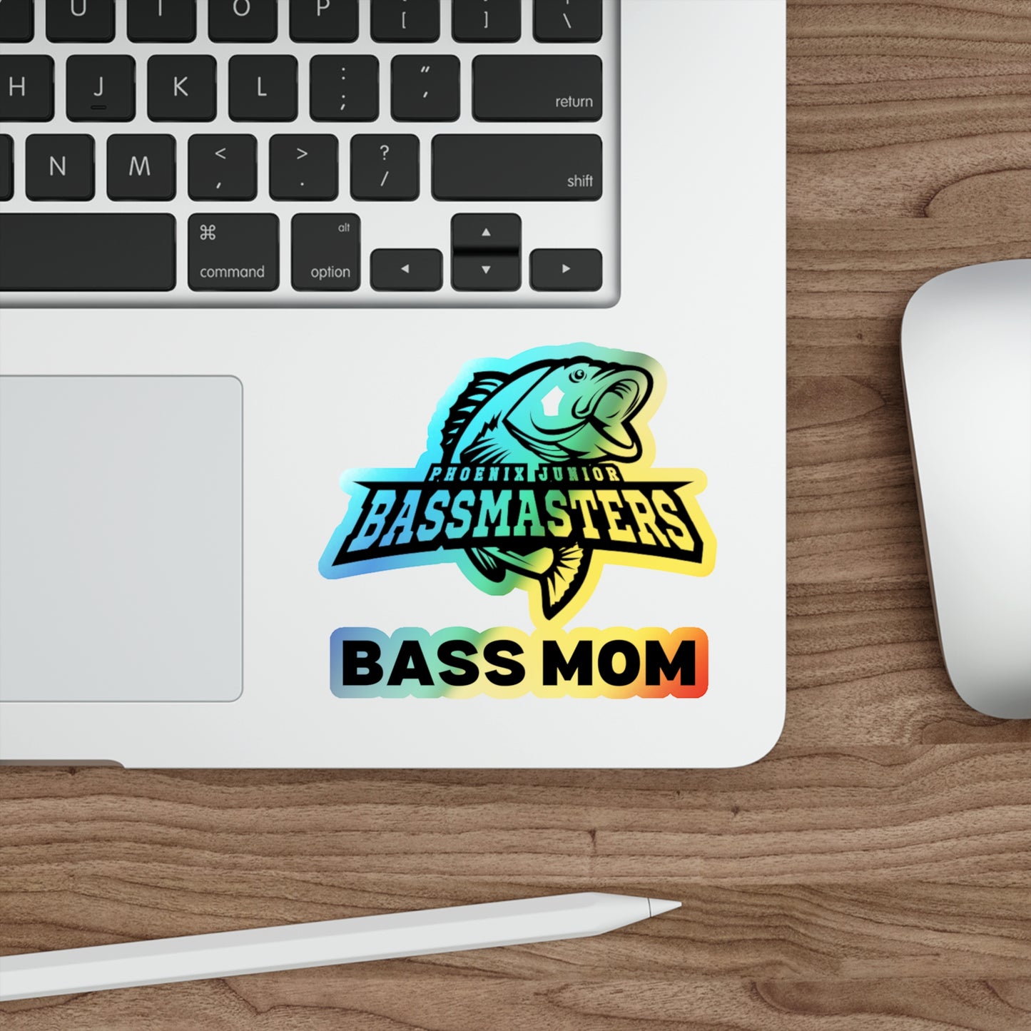 Holographic Die-cut Stickers - Junior Bassmasters - BASS MOM