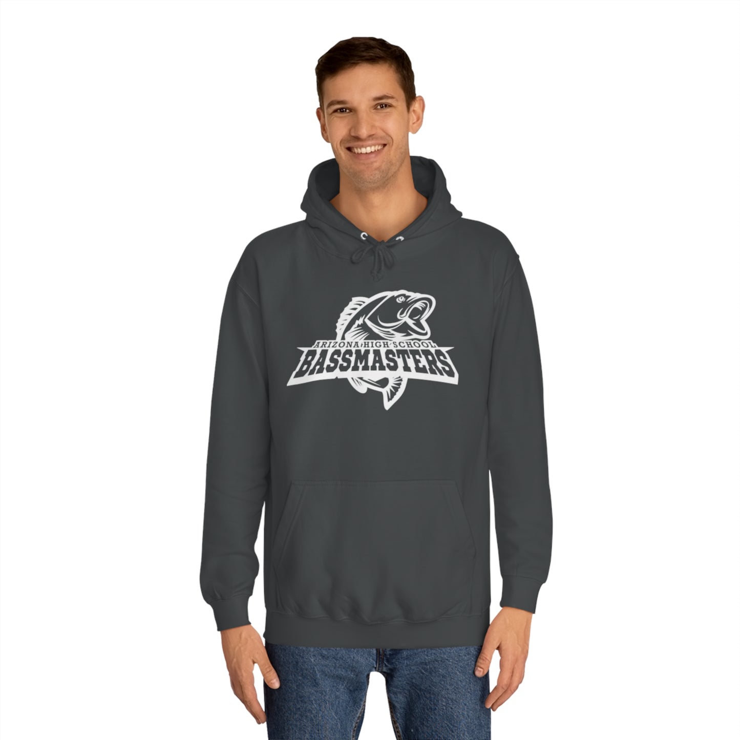 CUSTOM - Junior Bassmasters High School Adult Hoodie - White Logo