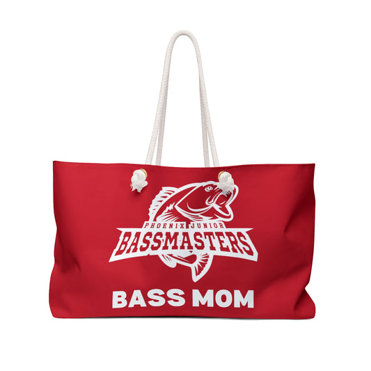 Junior Bassmasters - BASS MOM - Weekender Bag (Red)