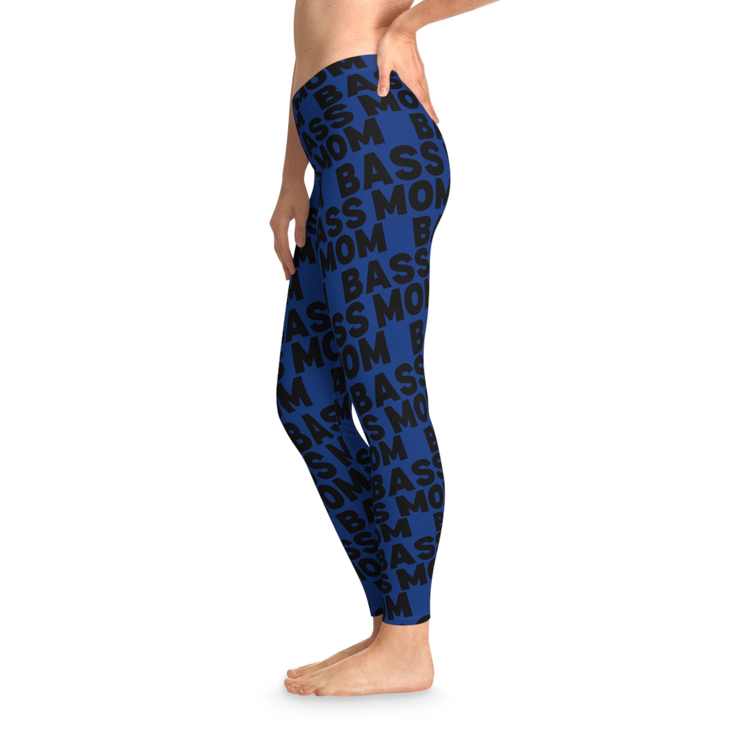 Junior Bassmasters - BASS MOM - Stretchy Leggings (Royal)