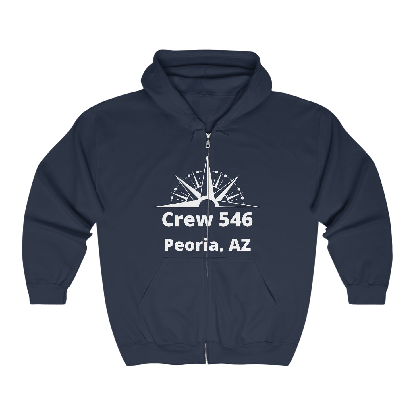 Crew 546 - Full Zip Hooded Sweatshirt