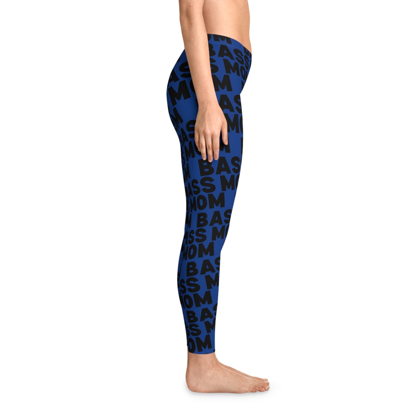 Junior Bassmasters - BASS MOM - Stretchy Leggings (Royal)