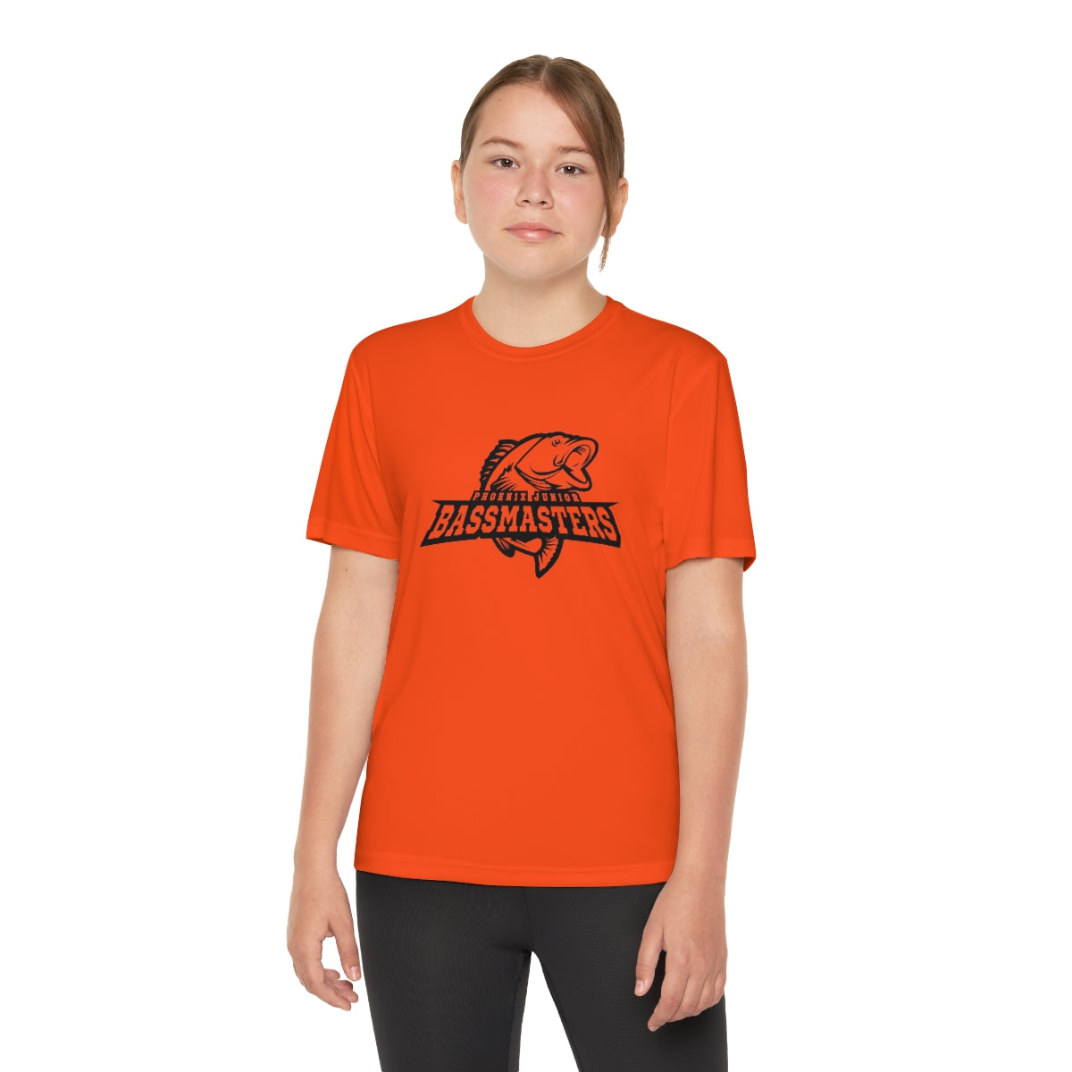 Junior Bassmasters Youth Dry Fit Tee - Black Logo