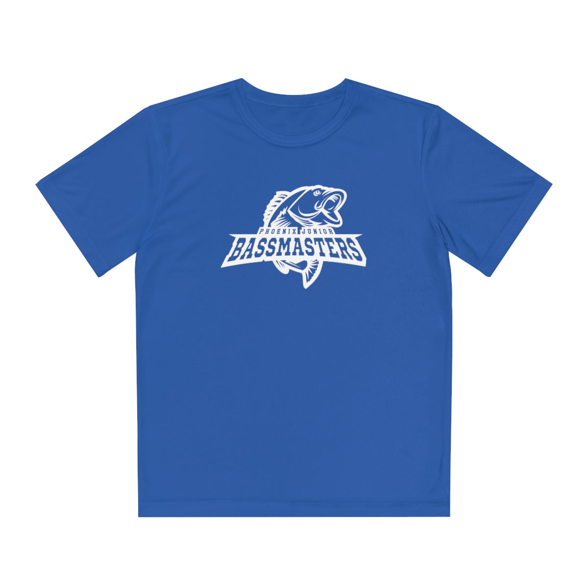 Junior Bassmasters Youth Dry Fit Tee - White Logo