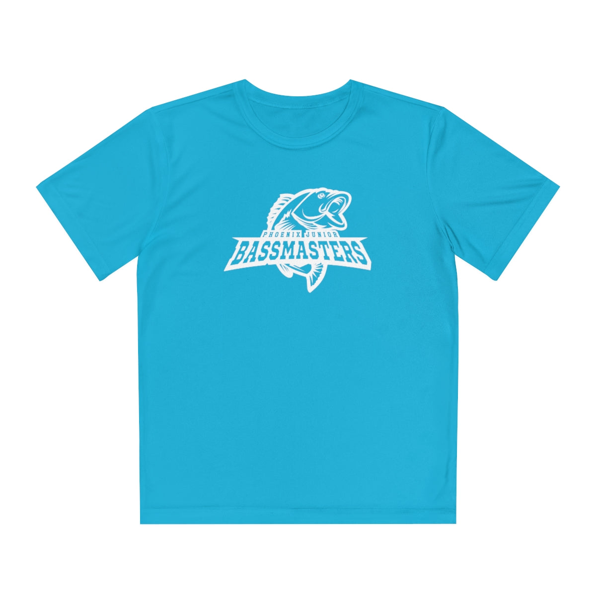 Junior Bassmasters Youth Dry Fit Tee - White Logo