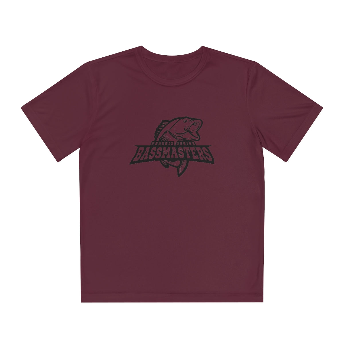 Junior Bassmasters Youth Dry Fit Tee - Black Logo