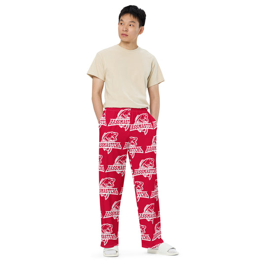 Junior Bassmasters Sleep Pants - White / Royal (Adult)