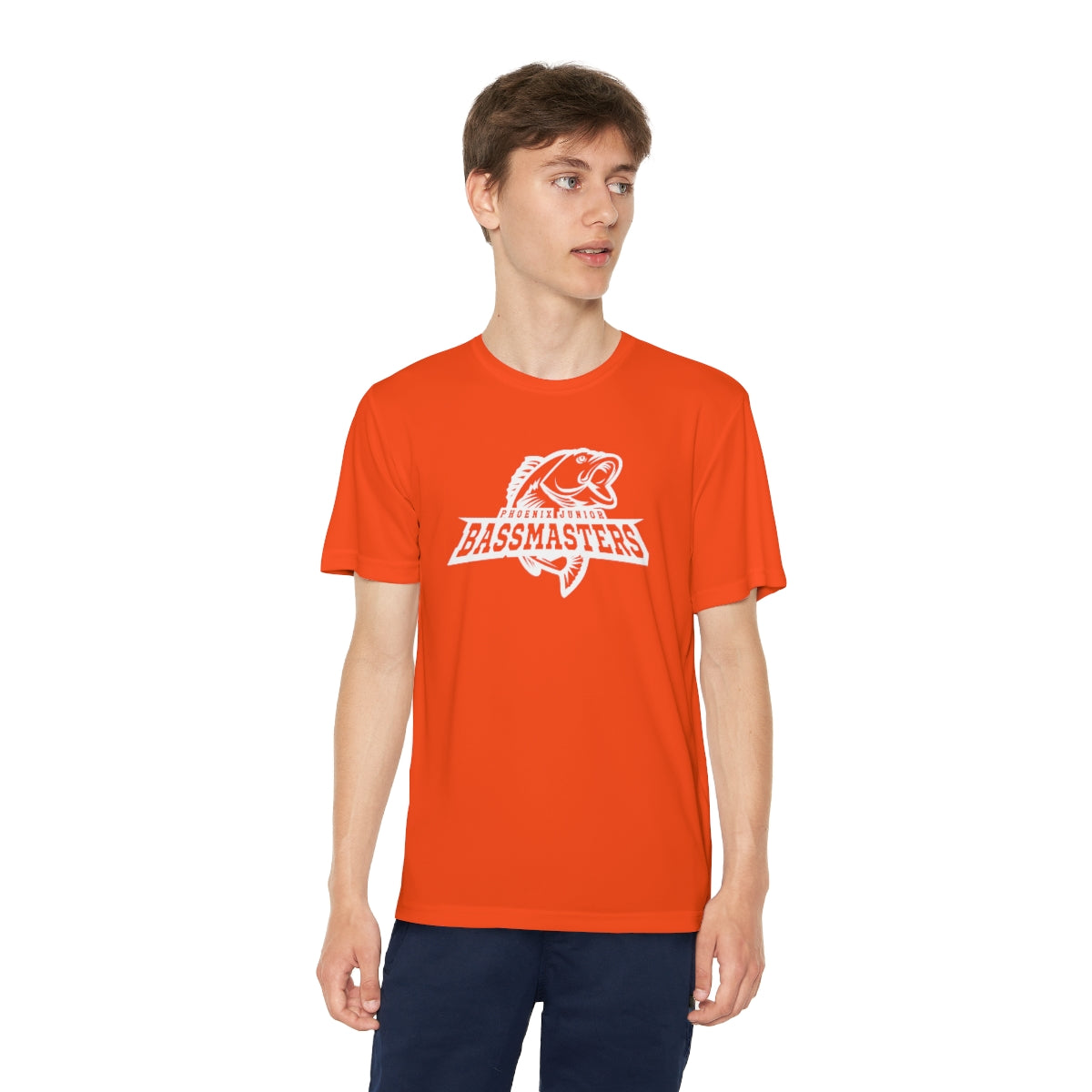 Junior Bassmasters Youth Dry Fit Tee - White Logo