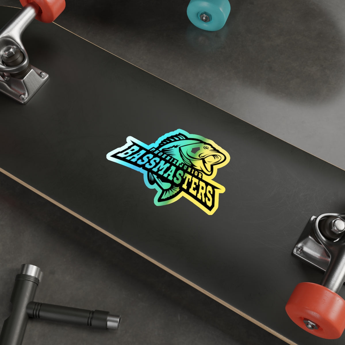 Holographic Die-cut Stickers - Junior Bassmasters