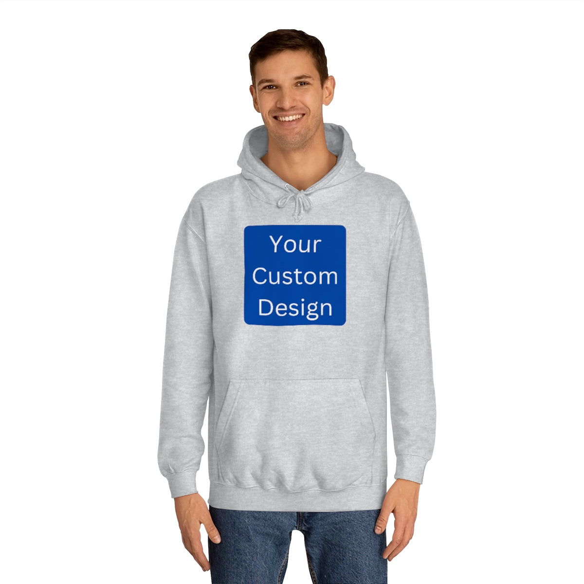 Unisex College Hoodie Customization Front Design Only That