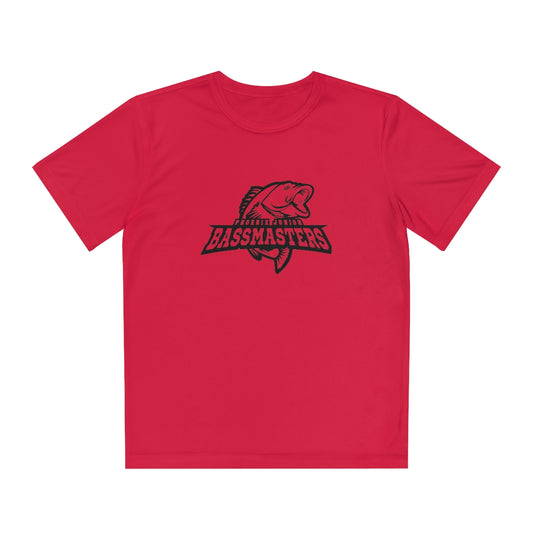 Junior Bassmasters Youth Dry Fit Tee - Black Logo